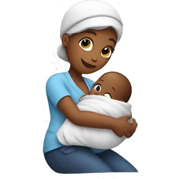 Delivering baby emoji