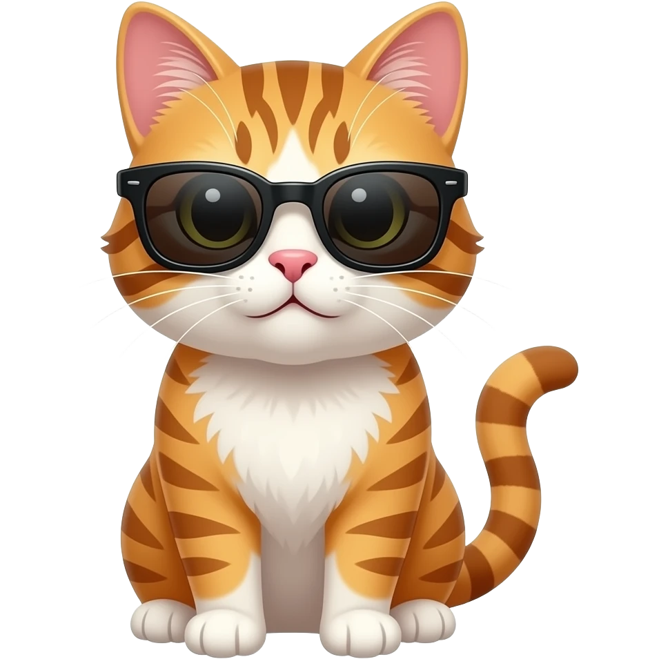 Cat wearing sunglasses emoji