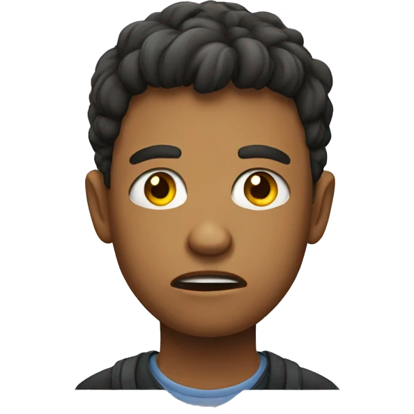 A teenager who is angry emoji
