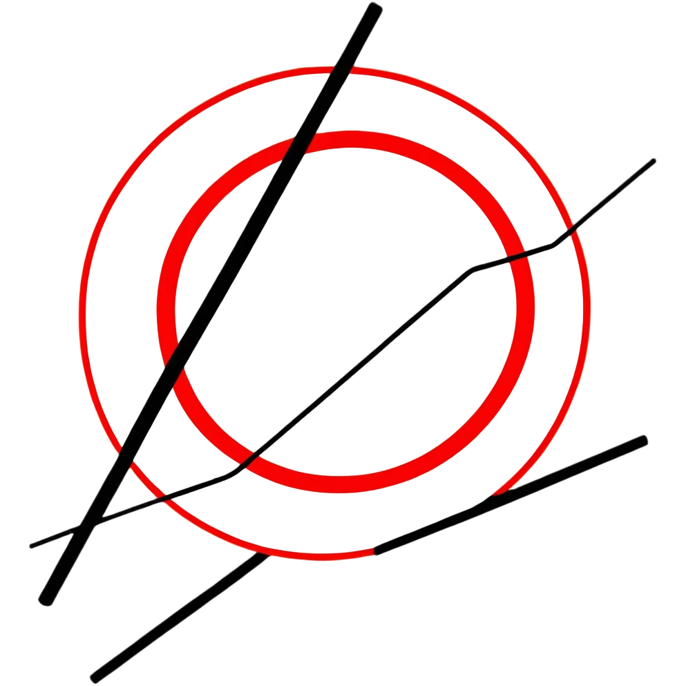 prohibition symbol, red circle with diagonal line through it emoji