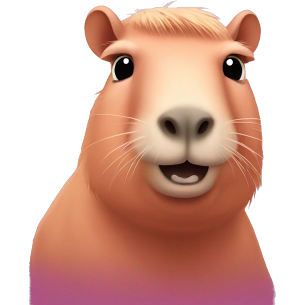 pink capybara emoji