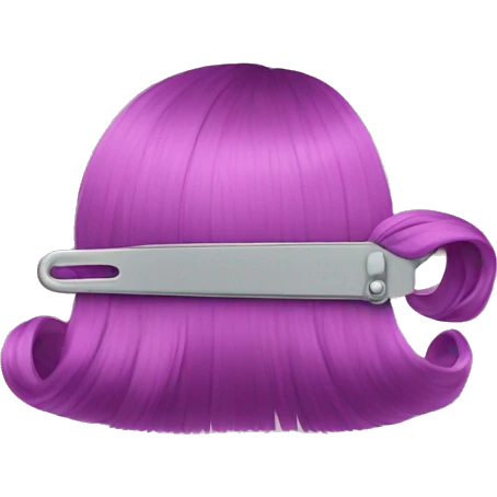 Hair clip emoji