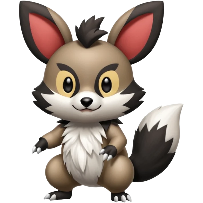 Teddiursa-Pichu-Minccino-Obstagoon-fusion  emoji