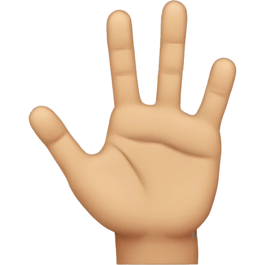 3 fingers emoji