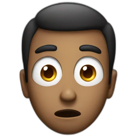 man bigger eyes surprised emoji