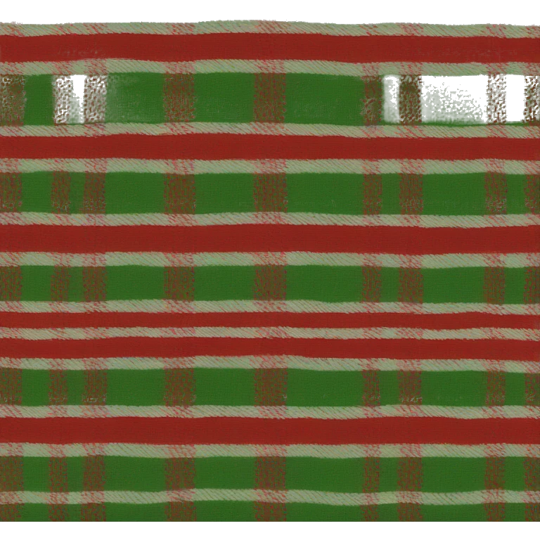 green and red blanket emoji