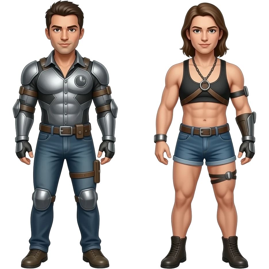 Dungeon Dominant and submissive emoji