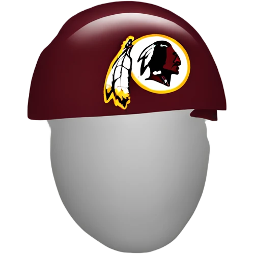 Redskins helmet on a man emoji