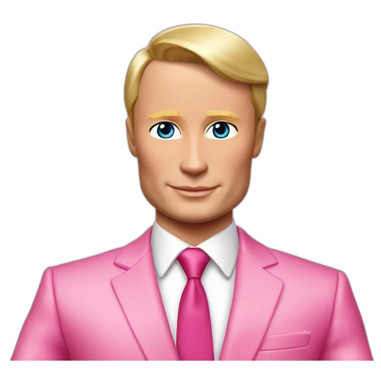 putin pink suit barbie emoji