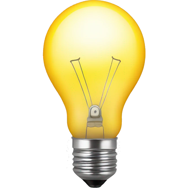 Light bulb emoji