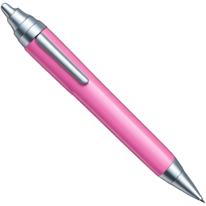 chunky pink pen emoji
