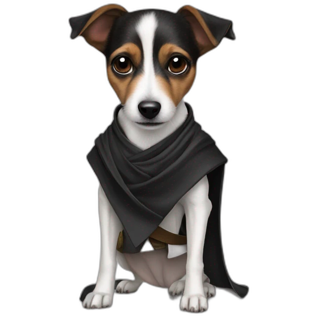 black jack russell dressed as anakin skywalker emoji