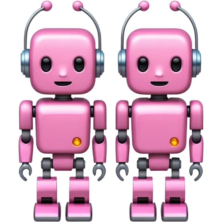 pink robots emoji