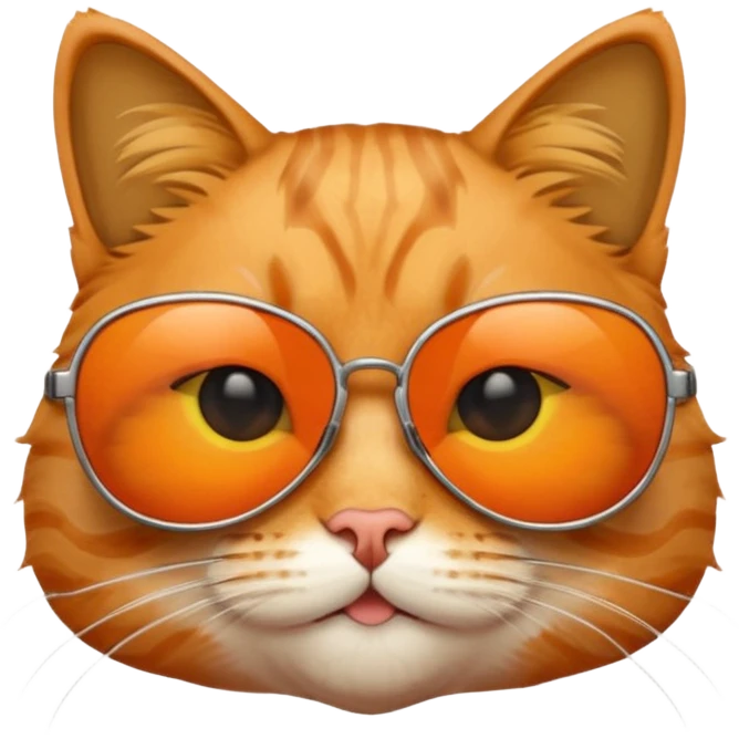 Cat with sunglasses emoji