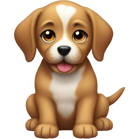Cute puppy w emoji