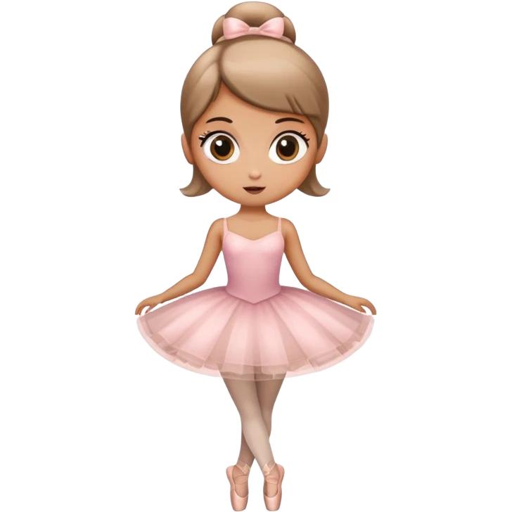A coffee with big eyes and ballerina dress and body  emoji