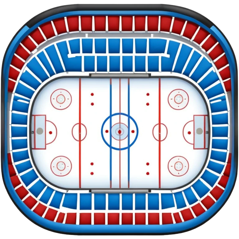 ice hockey stadium (#00A3E0) and red (#F9423A) emoji