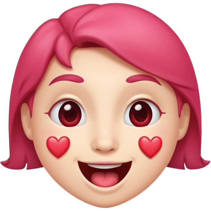 smiling face with hearts, mouth open emoji