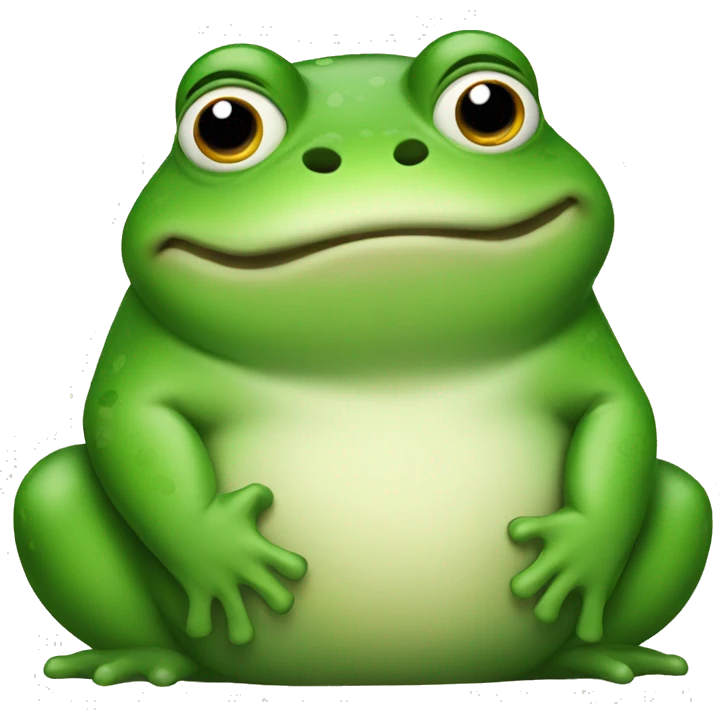 Fat frog  emoji