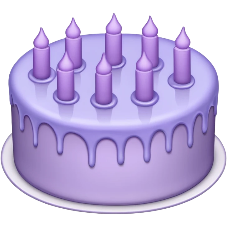 Lavender cake emoji