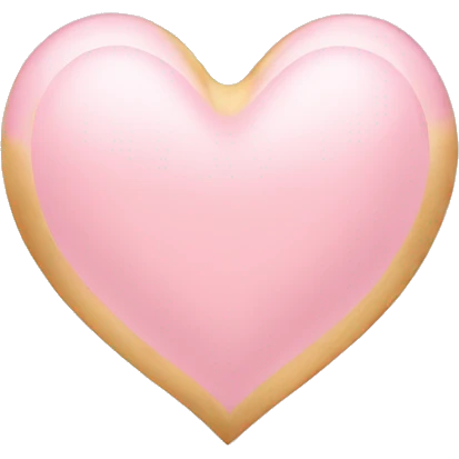 light pink golden heart emoji