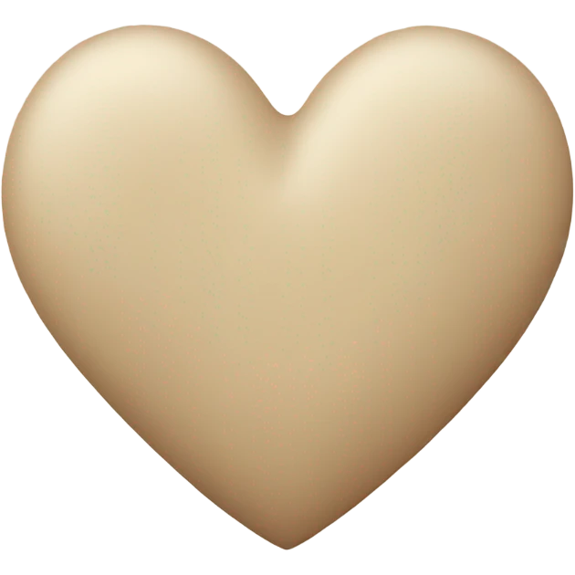 Beige heart  emoji