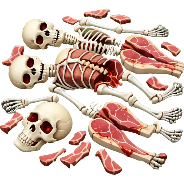 Мясные каркасы на трава emoji