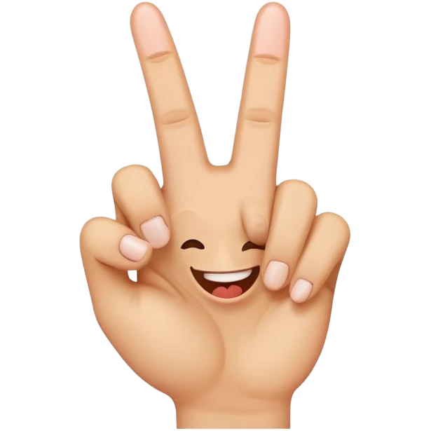 middle finger with laughing emoji  emoji