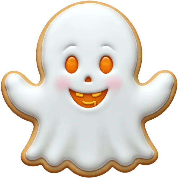 halloween ghost cookie emoji