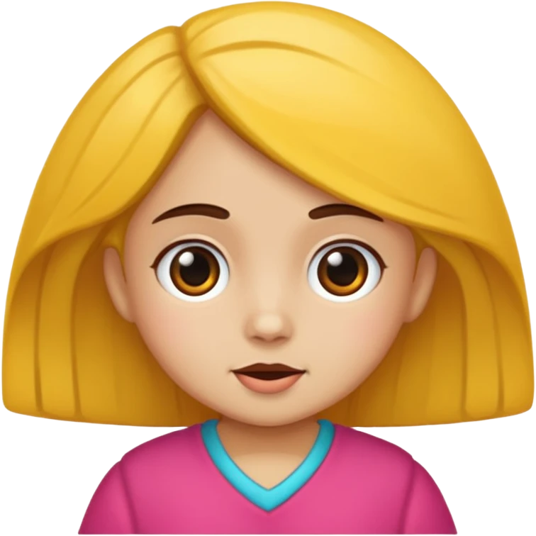 Niña orando emoji