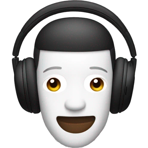 Black AirPods Max  emoji