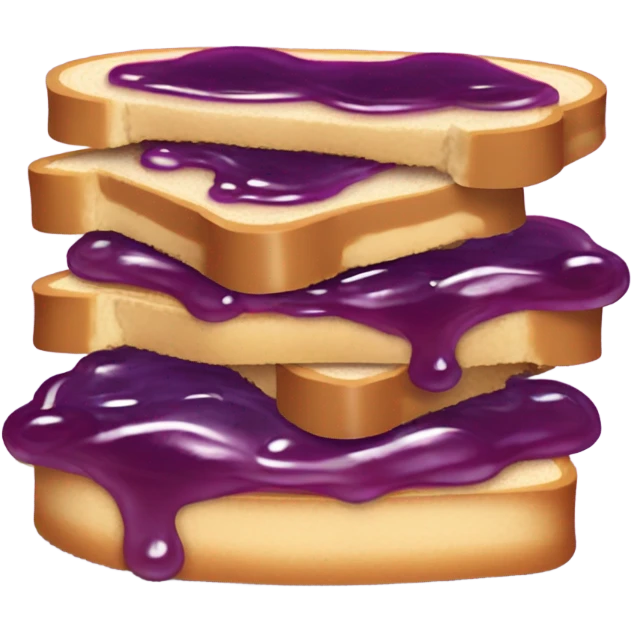 Peanut butter and jelly sandwich ￼ emoji