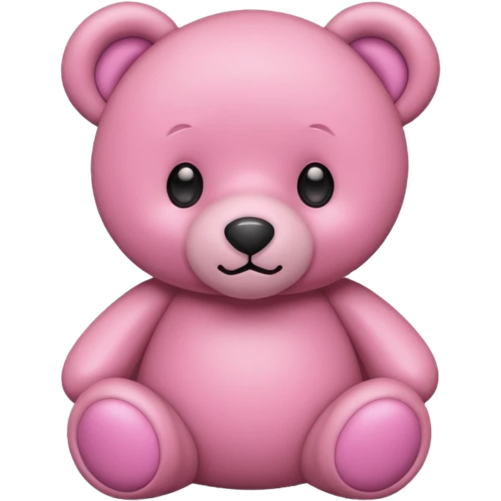 Pink bear emoji