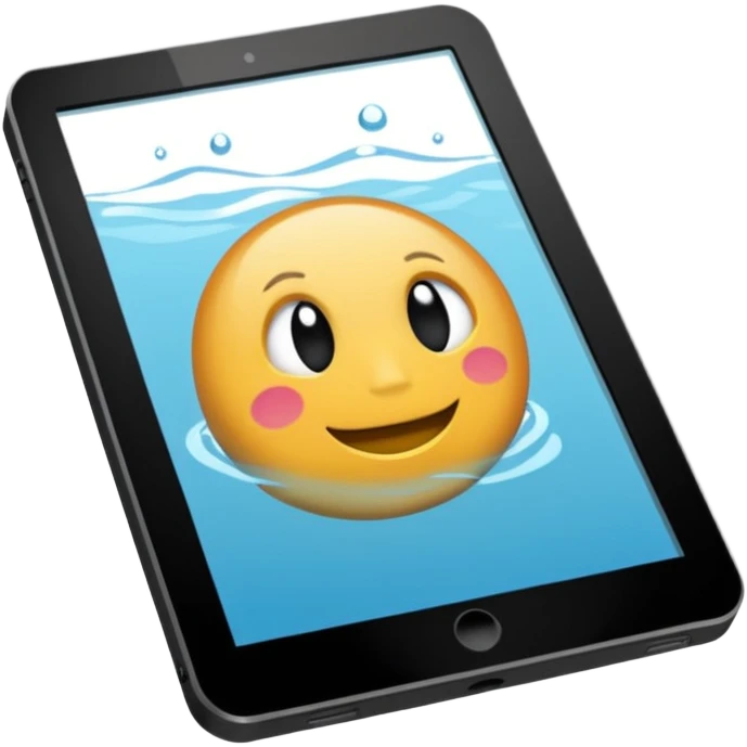 E reader caduto in acqua  emoji
