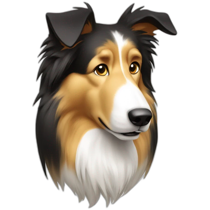 Rough-collie-skeptical emoji