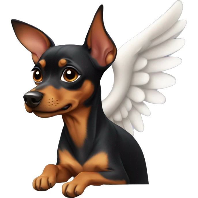 Pinscher angel emoji