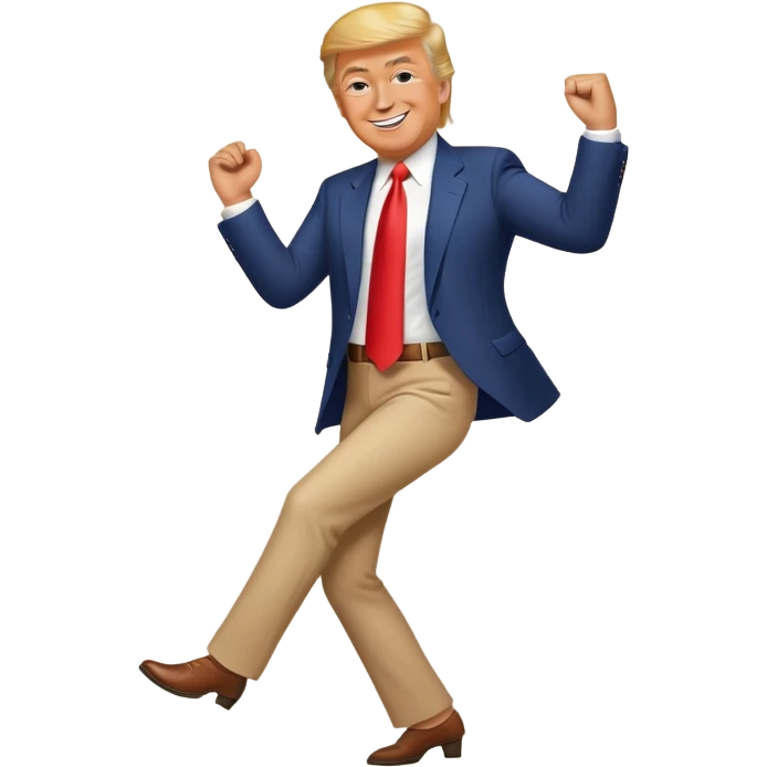 Trump is dancing emoji