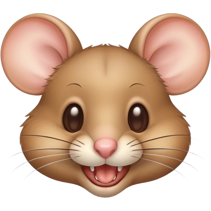mouse with big front teeth cute emoji