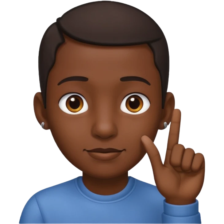 👧🏾👂🏾🤏🏾 tugging one ear emoji