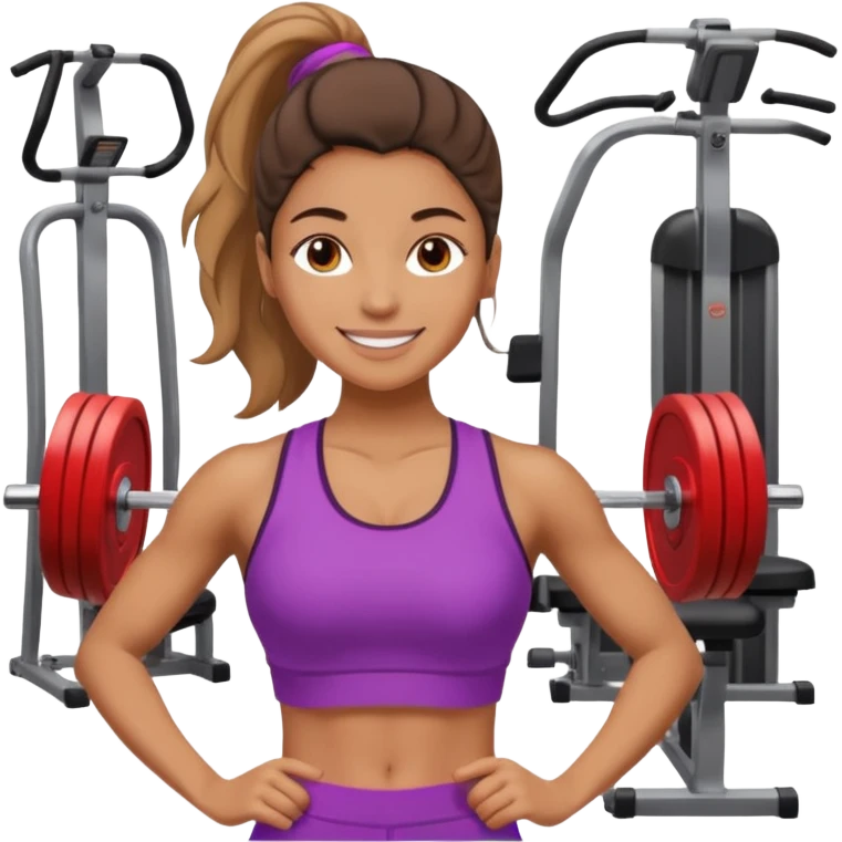woman gym emoji