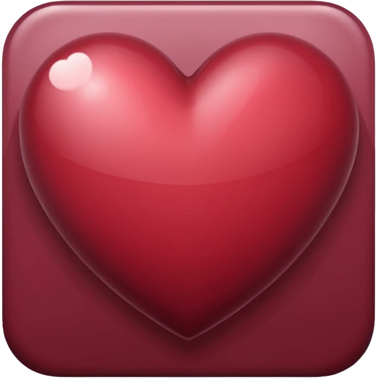 Burgundy heart emoji