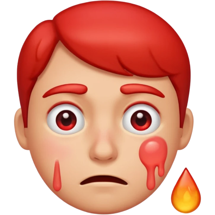 Hot head emoji