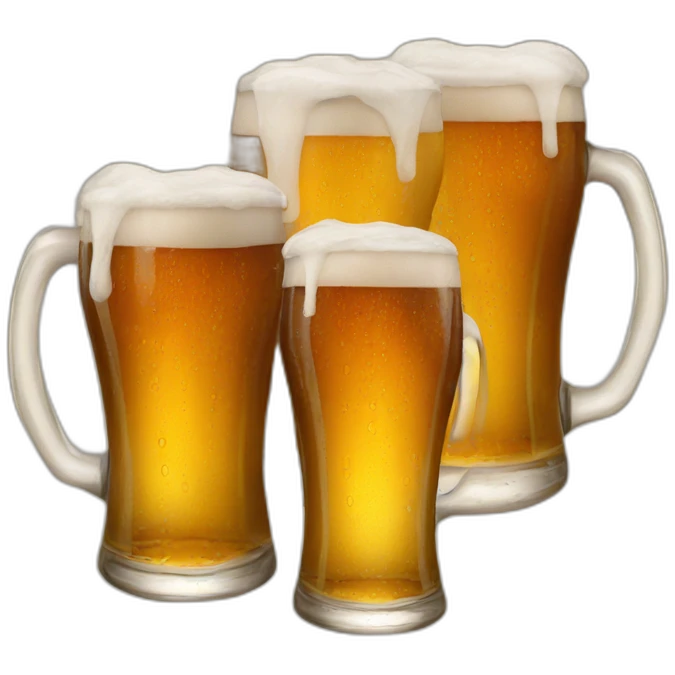 3 beers emoji