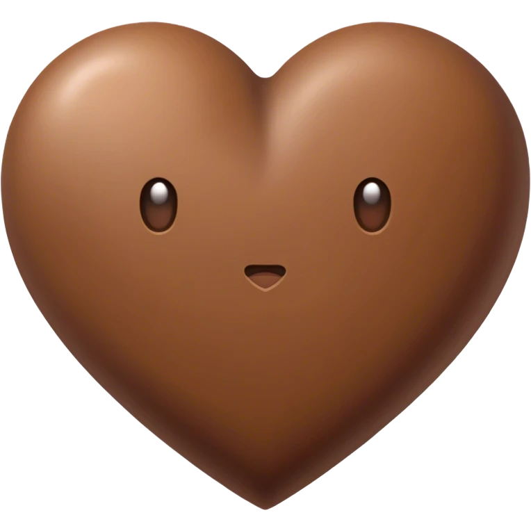 Brown heart with ྀིྀི emoji