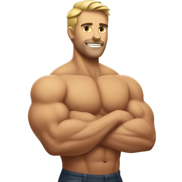 homme musclé emoji