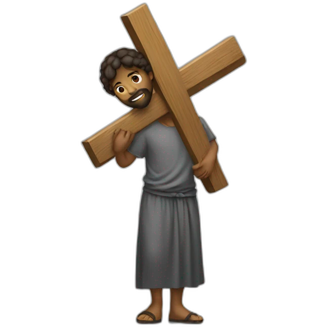 carrying a cross emoji