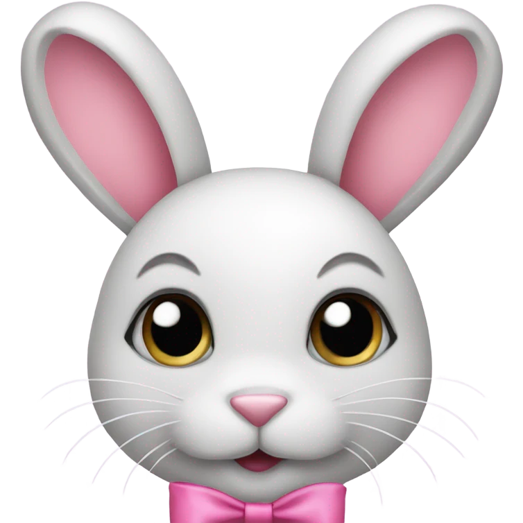 bunny with pink bows  emoji