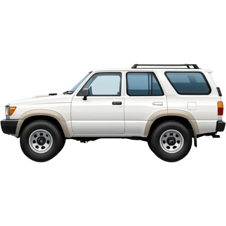 White 1987 Toyota 4Runner emoji