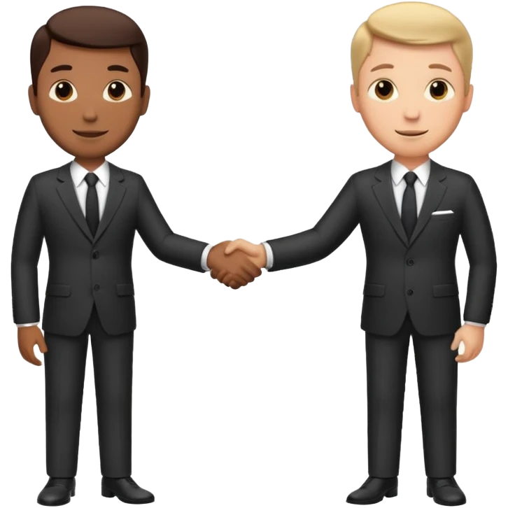 men in suits shaking hands emoji