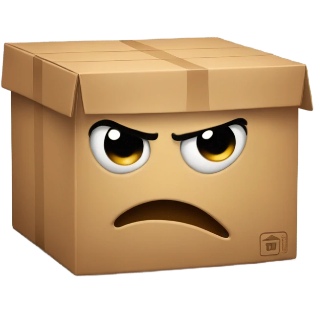 Angry Smile in Box emoji